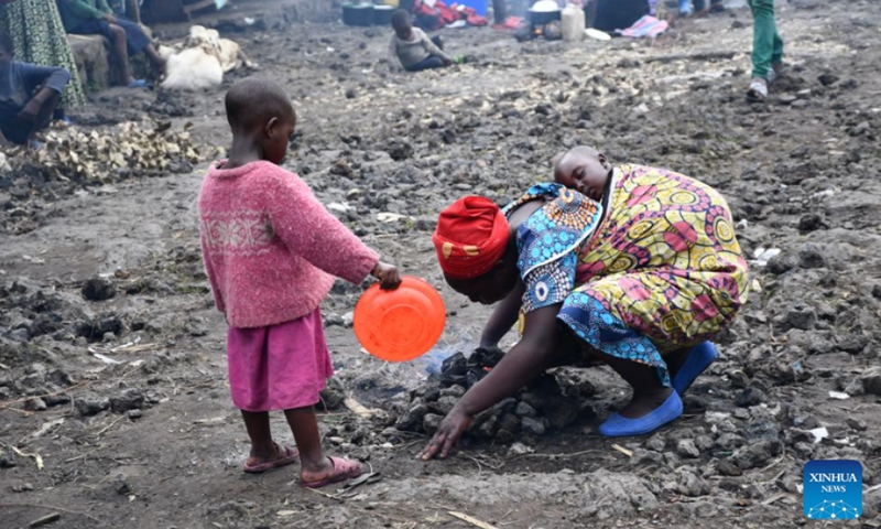 Displaced people are seen in Kibumba, the Democratic Republic of the Congo (DRC), May 31, 2022.(Photo: Xinhua)