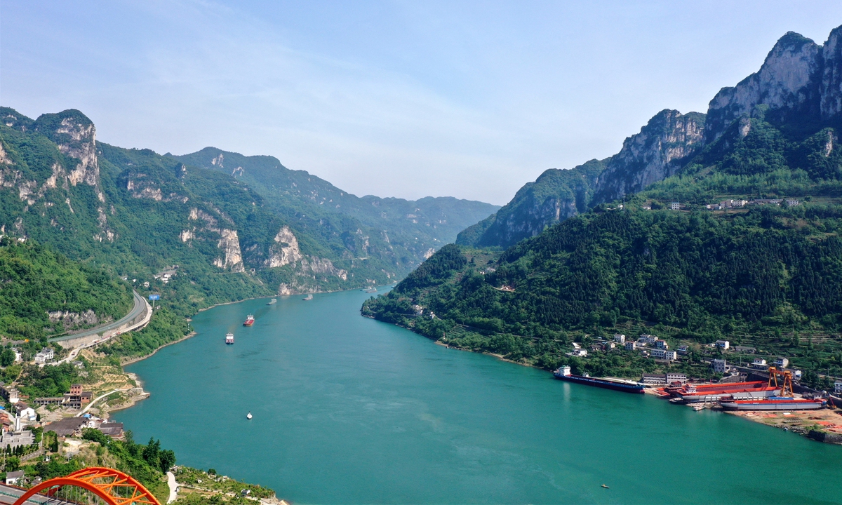 A view of Yichang section of the Yangtze River.Photo: IC