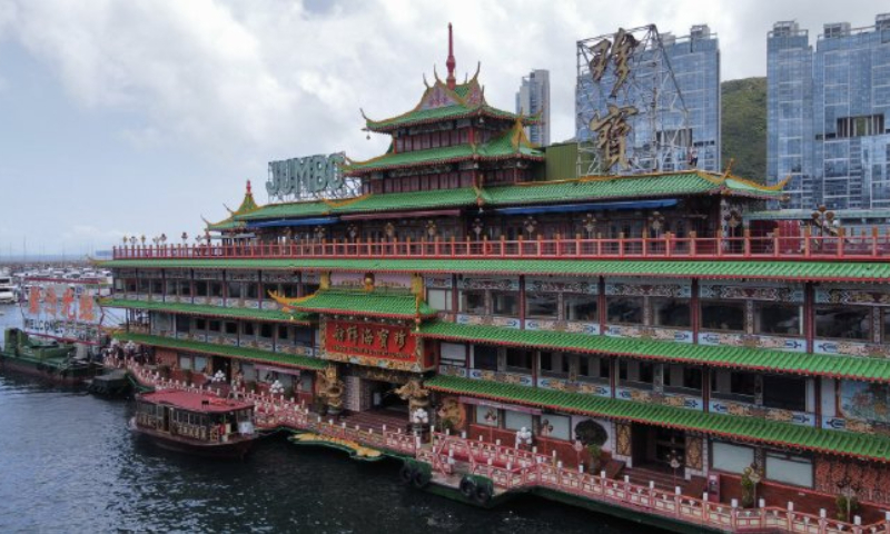 Hong Kong's iconic Jumbo Floating Restaurant Photo: Weibo account of HKTKWW