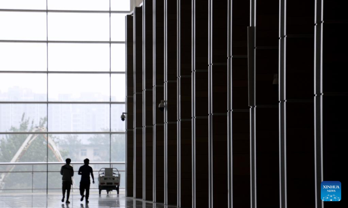 Photo taken on June 16, 2022 shows the Beijing Fengtai Railway Station, which will be put into service soon, in Beijing, capital of China. Photo:Xinhua