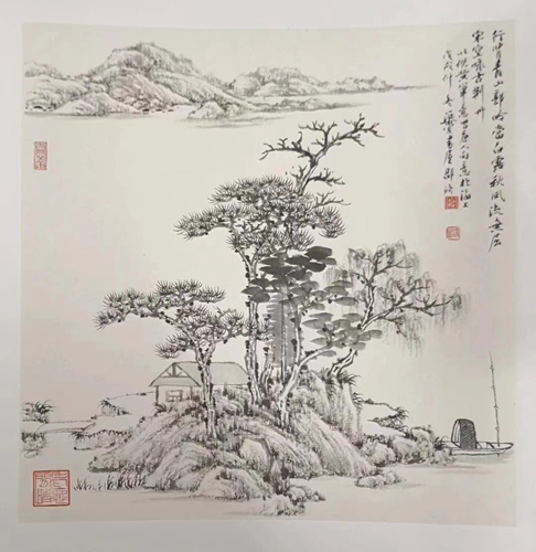 Xing Bei Qing Shan Guo, 30 cm × 30 cm, 2018