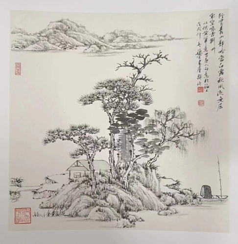Xing Bei Qing Shan Guo, 30 cm × 30 cm, 2018