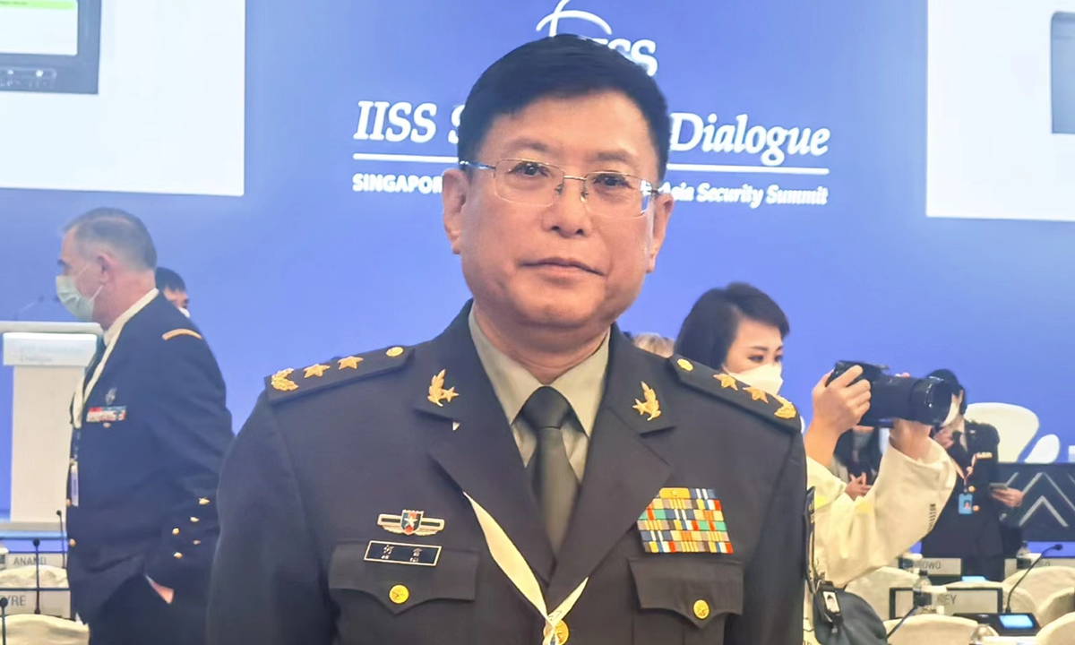Lieutenant General He Lei attending the 19th Shangri-La Dialogue in Singapore Photo: Courtesy of He Lei