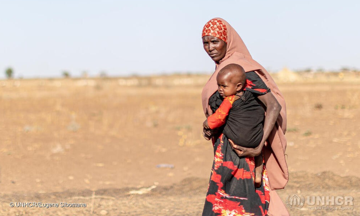 Thousands of families have been displaced due to recent climate change and droughts in Ethiopia's Somali regions. Leaving them without hope. Most families have lost their homes, livestock, and farmland.Photo: UNHCR/Eugene Sibomana