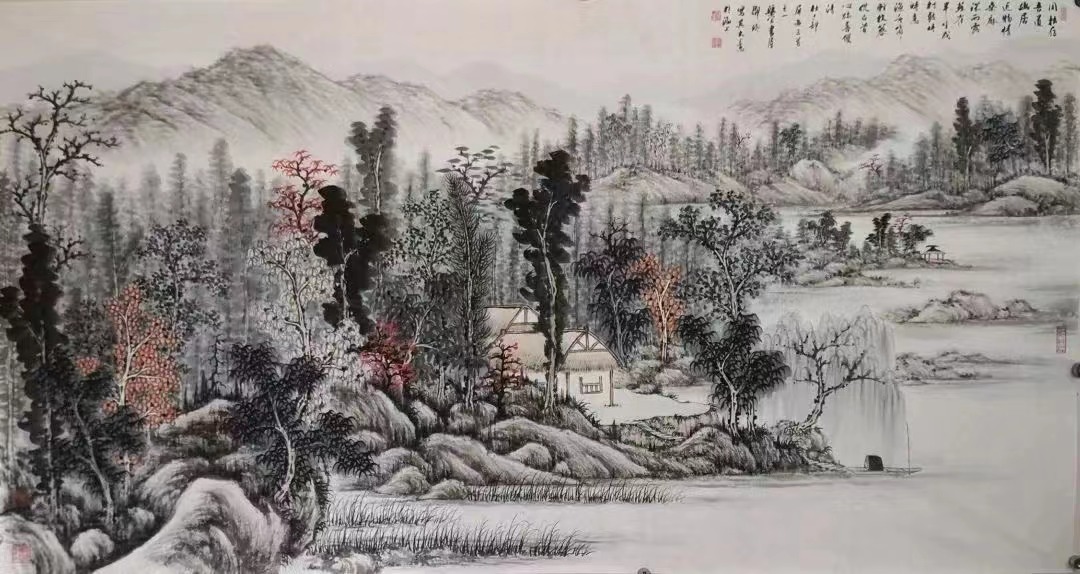 Yong Zhuo Cun Wu Dao, 66 × 136 cm, 2019