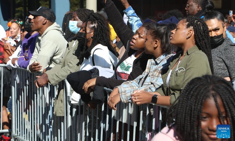 People take part in a celebration of Juneteenth in Prospect Park in the Brooklyn borough of New York, the United States, June 19, 2022. Celebrated on June 19, the holiday marks the day in 1865 when Union Major General Gordon Granger issued General Order No. 3 in Galveston, Texas, emancipating the remaining enslaved people in the state. For enslaved Americans in Texas, freedom came two and a half years after President Abraham Lincoln issued the Emancipation Proclamation.(Photo: Xinhua)