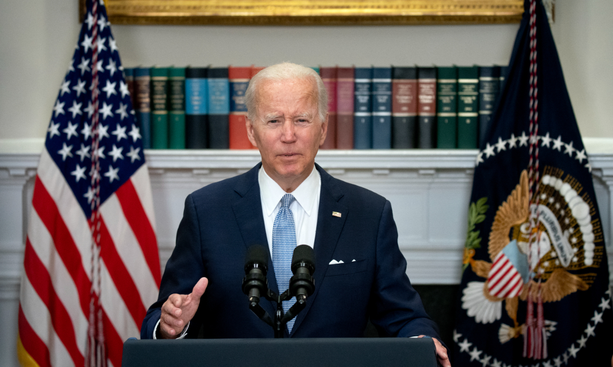 US President Joe Biden on June 25, 2022, signs into law the first major gun safety legislation passed by Congress in nearly three decades, days after the Supreme Court struck down a NY law restricting concealed carry. Photo:AFP