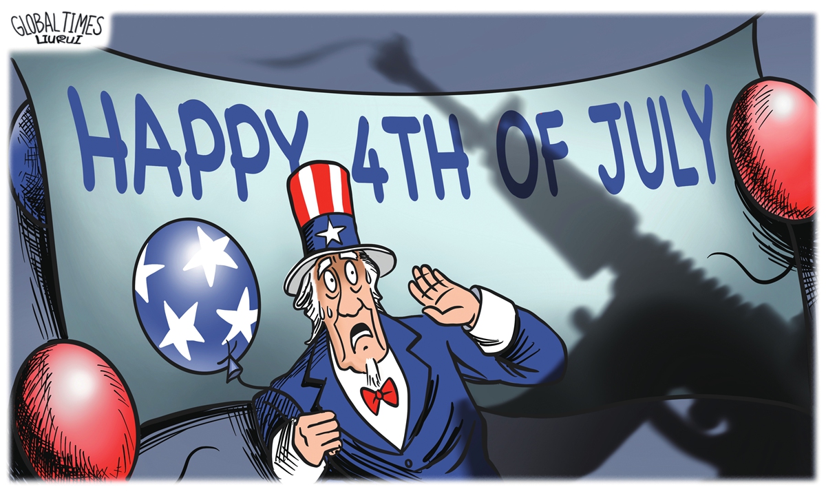 Bloody 4th of July. Illustration: Liu Rui/GT