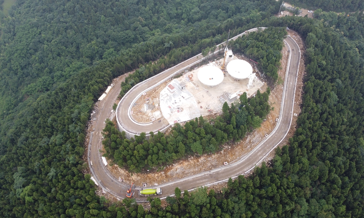 China Fuyan [ojo facetado], una nueva instalación de observación activa del espacio profundo de alta definición en el municipio de Chongqing, suroeste del país. Foto: cortesía del centro de innovación BIT Chongqing