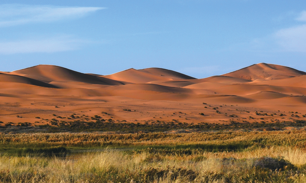 The Tengger Desert in Northwest China's Ningxia Hui Autonomous Region Photo: IC