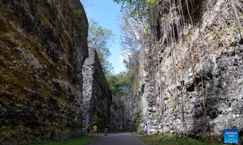 Tourists visit Garuda Wisnu Kencana cultural park in Bali, Indonesia, July 10, 2022.(Photo: Xinhua)