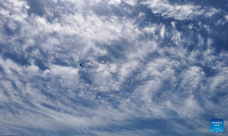 Photo taken with a mobile phone shows clouds during a sunny day in Beijing, capital of China, July 14, 2022.(Photo: Xinhua)