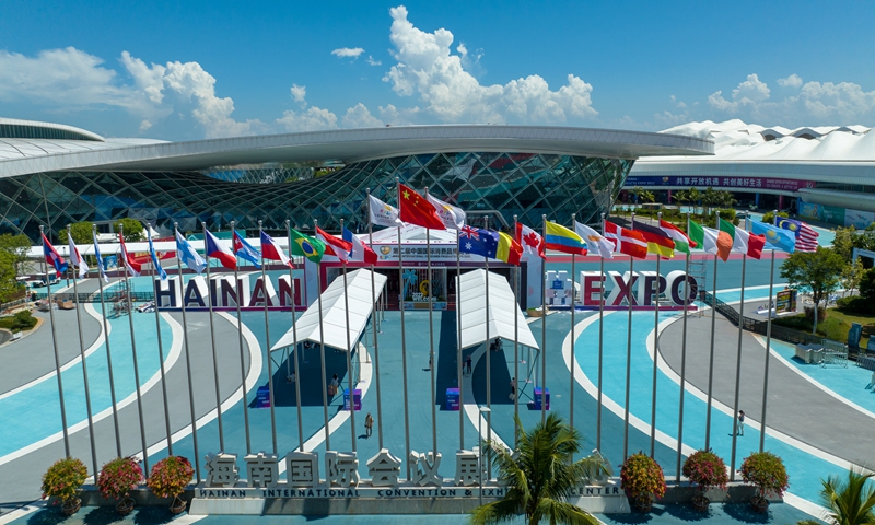 The 2nd China International Consumer Products Expo venue in Haikou, South China's Hainan Province Photo: VCG 