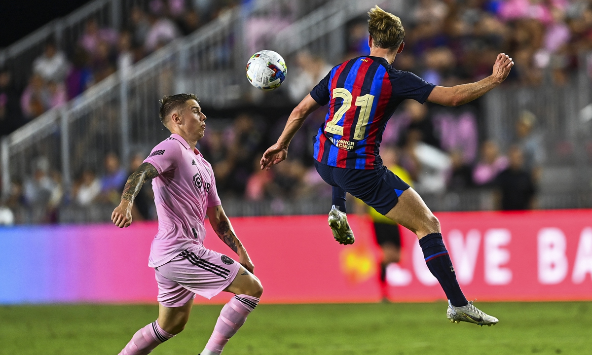Barca thrash Beckham’s Miami 6-0 in friendly - Global Times