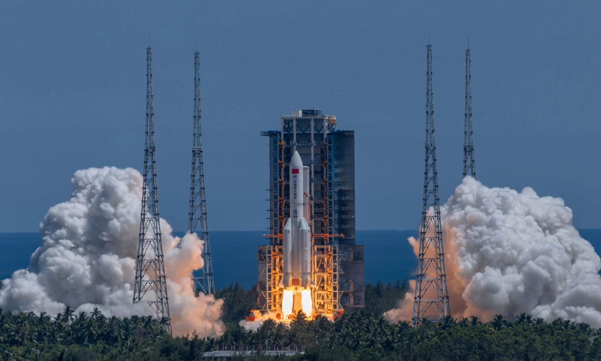 China launches Wentian lab module for space station. Photo: Fan Wei/GT