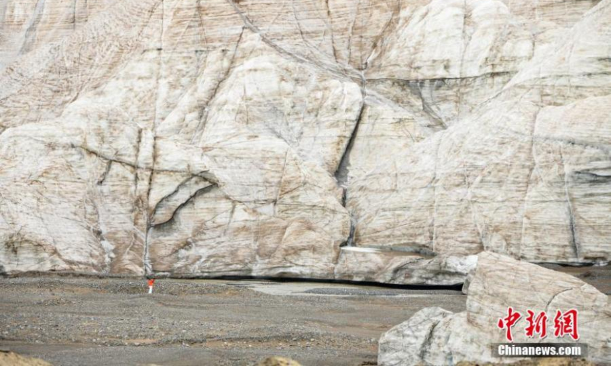 Photo shows Puruogangri glacier at Shuanghu county of Naqu in southwest China's Tibet Autonomous Region. Photo:China News Service