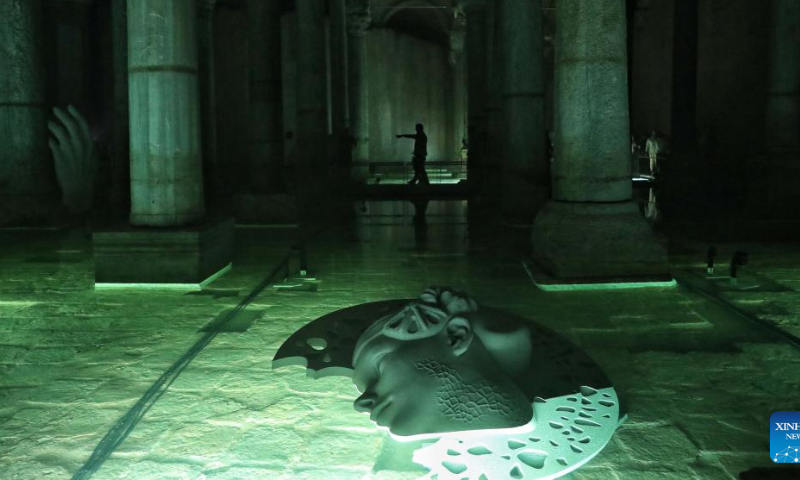 People visit the Basilica Cistern in Istanbul, Türkiye, July 23, 2022. Photo: Xinhua