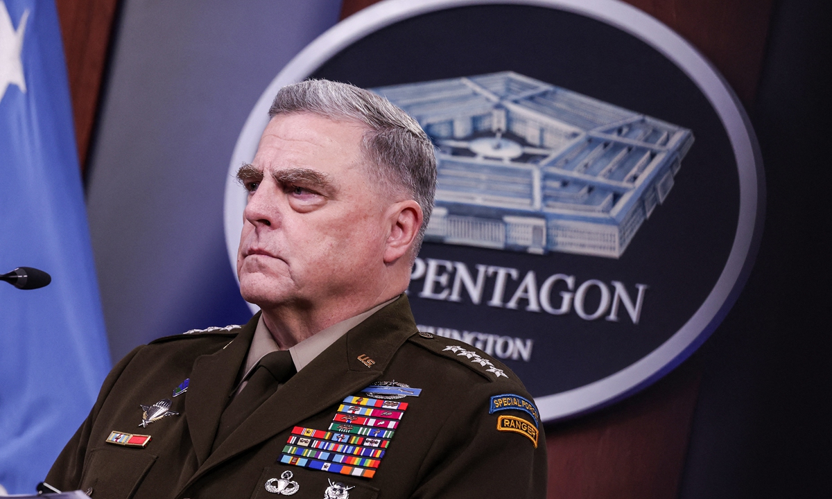 US Joint Chiefs of Staff Chairman General Mark Milley Photo: AFP