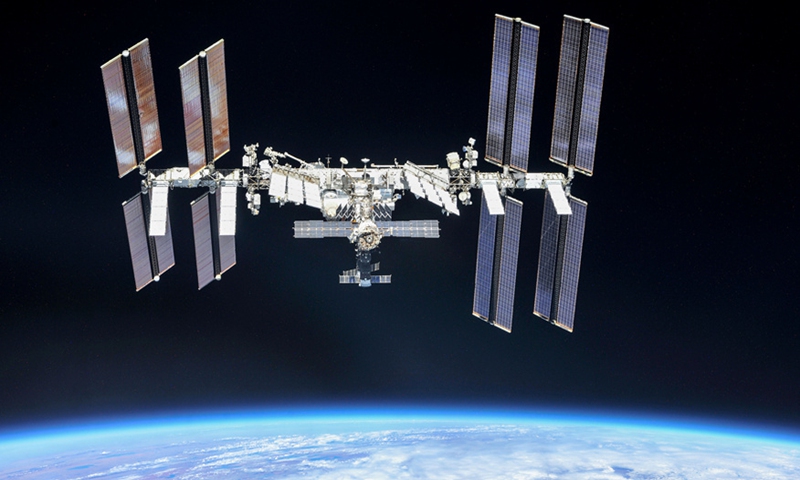 A file photo of the International Space Station.