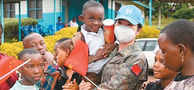 The 25th Chinese peacekeeping medical detachment in the Democratic Republic of the Congo (DRC) visited the International SOS Children's Village in Bukavu for International Children's Day. Photo Source: CGTN