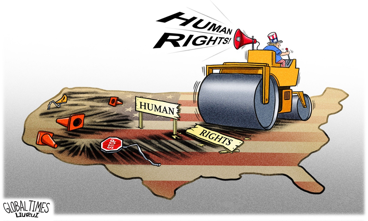 US human rights Illustration: Liu Rui/GT