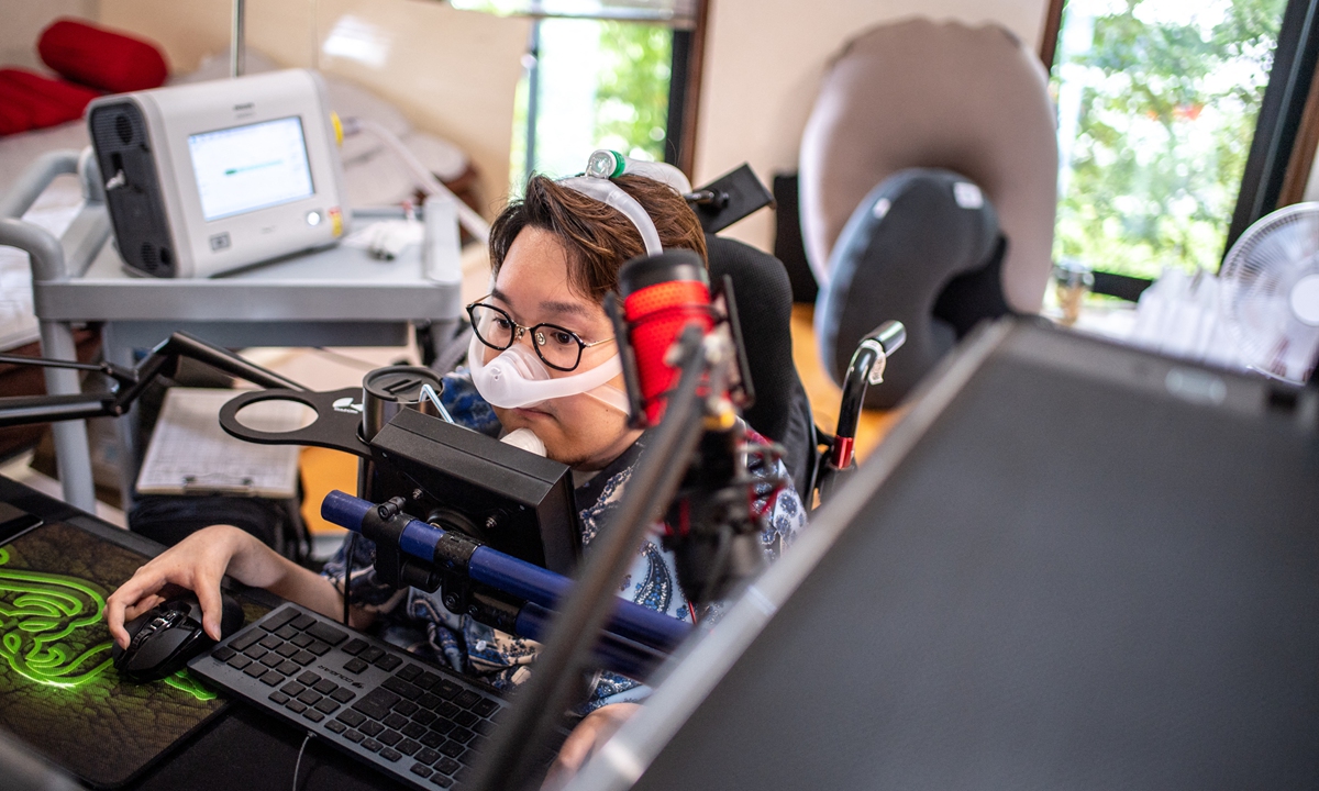 The ePara's enthusiast Shunya Hatakeyama practices video game at his home in Shiwa, Iwate Prefecture, Japan on July 7, 2022. Photo: AFP 