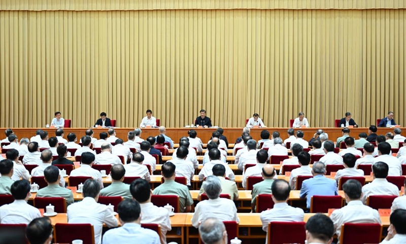 Chinese President Xi Jinping, also general secretary of the Communist Party of China (CPC) Central Committee and chairman of the Central Military Commission, delivers an important speech at the opening ceremony of a study session of provincial and ministerial-level officials. Li Keqiang, Li Zhanshu, Wang Yang, Wang Huning, Zhao Leji, Han Zheng and Wang Qishan attended the ceremony. The study session was held from Tuesday to Wednesday in Beijing.Photo: Xinhua