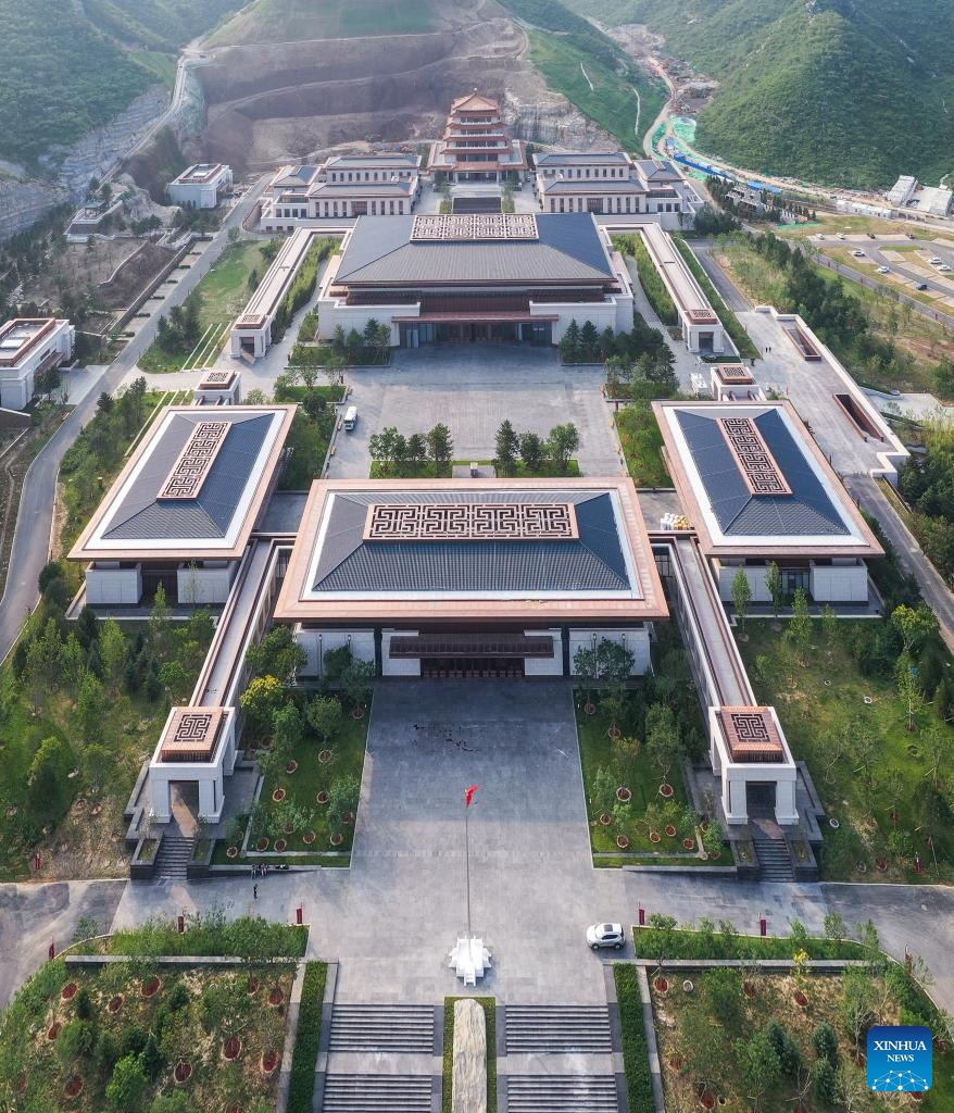 Aerial photo taken on July 30, 2022 shows a view of the headquarters of the National Archives of Publications and Culture in Beijing, capital of China. Photo: Xinhua 