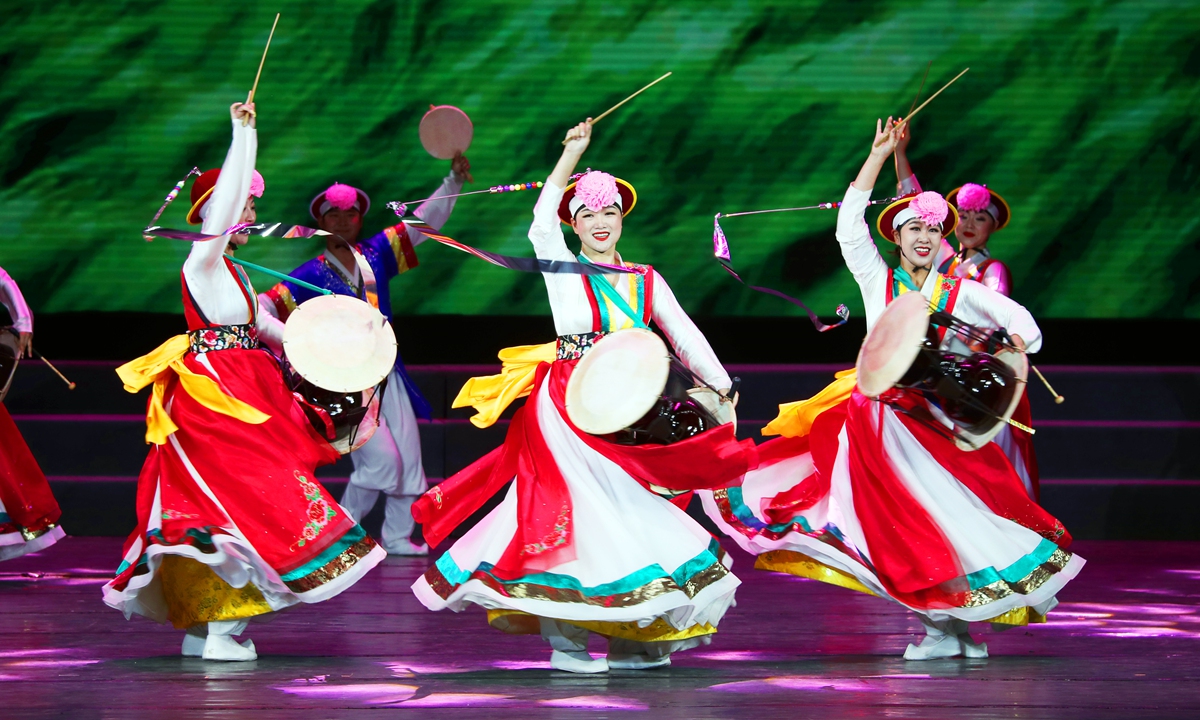 Some 11 intangible cultural heritage projects from eight provinces are displayed in Urumqi, Northwest China's Xinjiang Uygur Autonomous Region on July 30, 2022, giving a vivid demonstration of how these cultural elements are protected and developed in China. Photo: IC