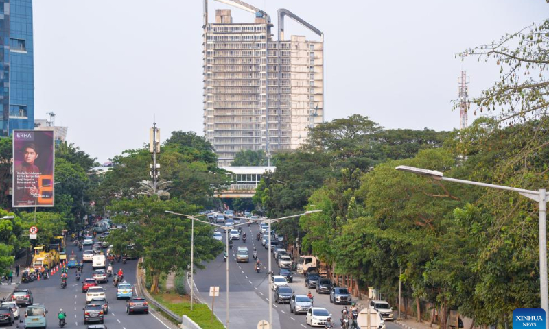 Photo taken on Aug. 7, 2022 shows the street view of Jakarta, capital of Indonesia. Indonesia's economy grew 5.44 percent year-on-year in the second quarter of this year as exports surged and commodity prices rose in global markets, Statistics Indonesia (BPS) said on Friday. Photo: Xinhua
