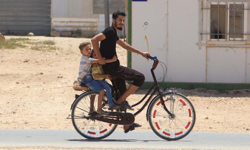 Syrian refugees are seen at Zaatari refugee camp in Jordan, on Aug. 2, 2022.(Photo: Xinhua)