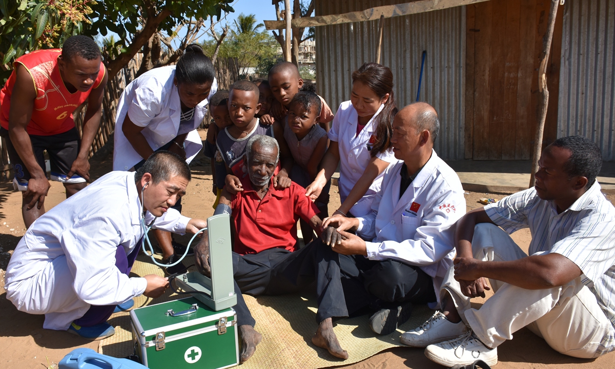 The Chinese medical team is stationed in Madagascar in August 2018 to help the local people with medical treatment. Photo: VCG