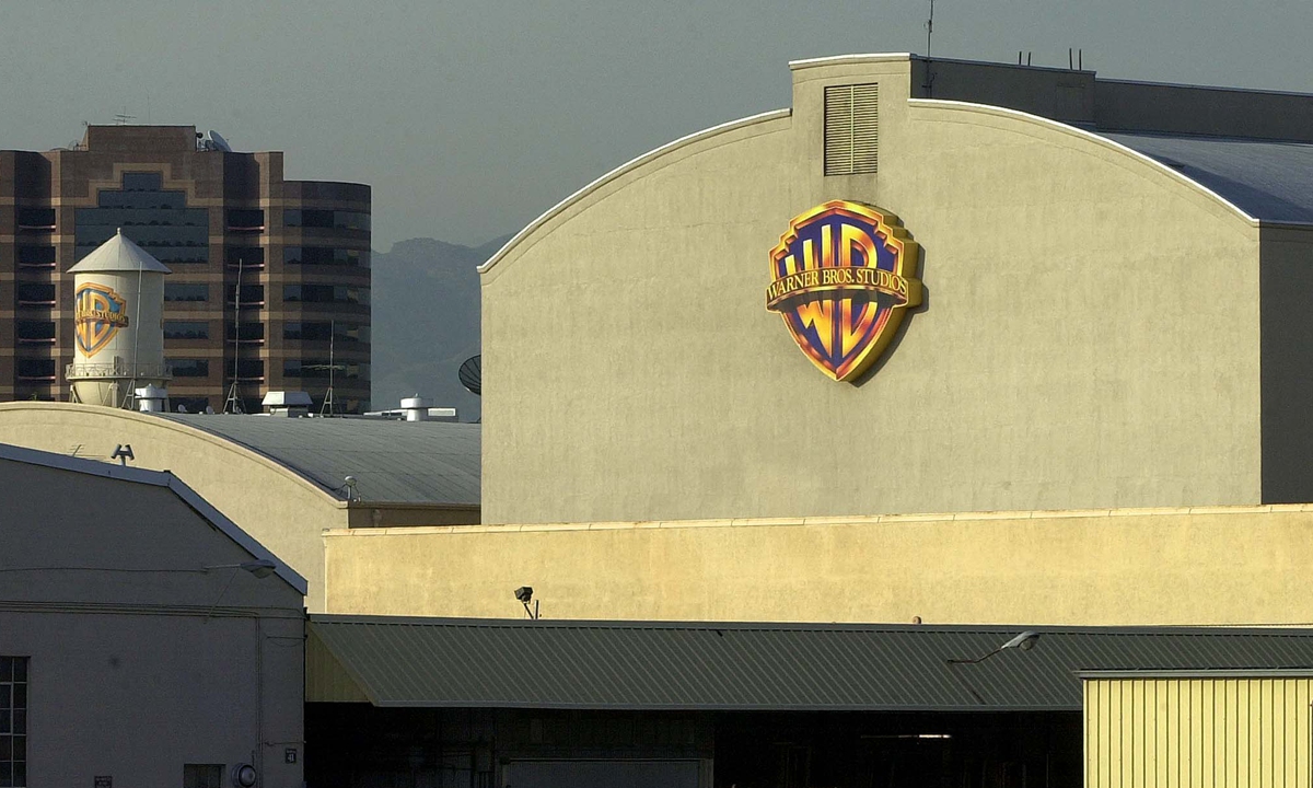 Warner Bros Studios in Los Angeles Photo: AFP