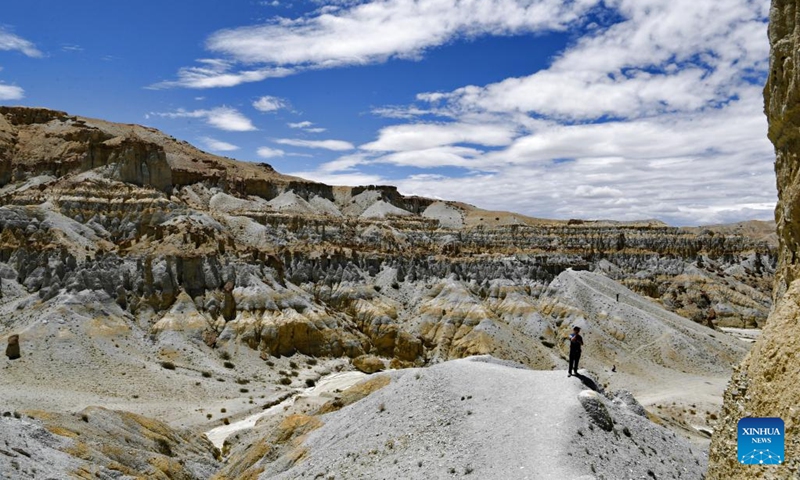 Photo taken on Aug. 3, 2022 shows the landscape of earth forest in Zanda County, southwest China's Tibet Autonomous Region.(Photo: Xinhua)