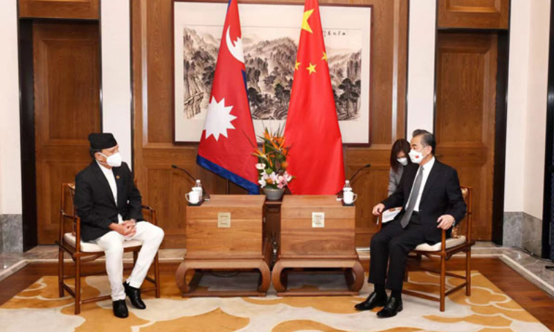 Chinese FM holds talks with Nepalese counterpart
