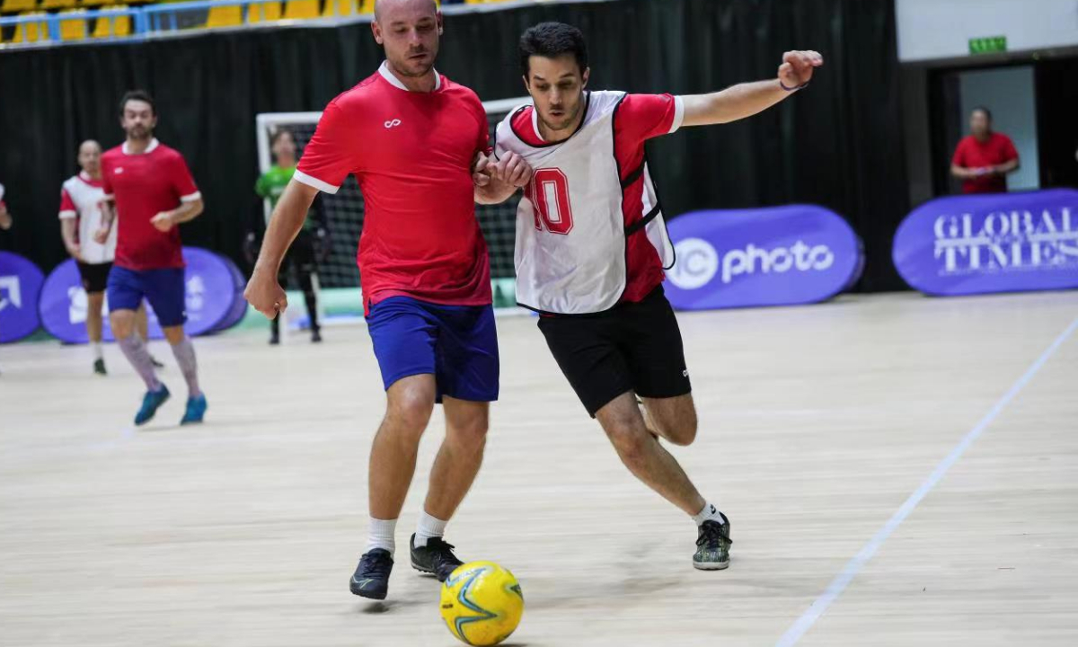 Picture taken at the Friendship Cup Football Tournament at the Chaoyang Gymnasium in Beijing on August 13, 2022 Photo: Official pictures