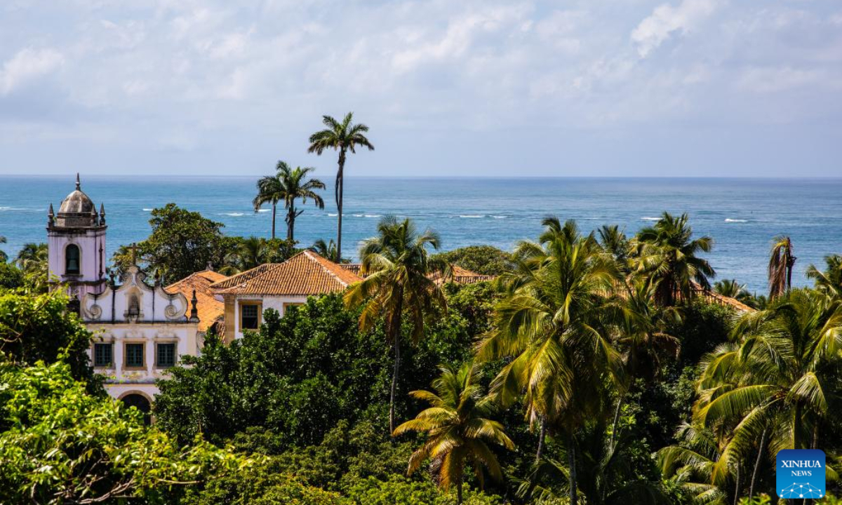 Photo taken on Aug 11, 2022 shows a view of Olinda, Brazil. The Historic Centre of the Town of Olinda was inscribed on the UNESCO World Heritage List in 1982. Photo:Xinhua