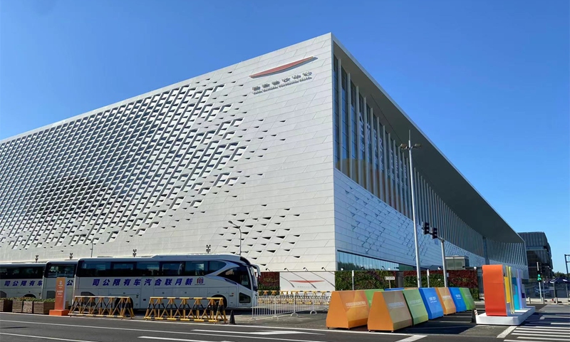 Photo taken on August 31, 2022, shows the China National Convention Center Ⅱ, a venue of 2022 China International Fair for Trade in Services (CIFTIS). Photo: Li Qiaoyi/GT
