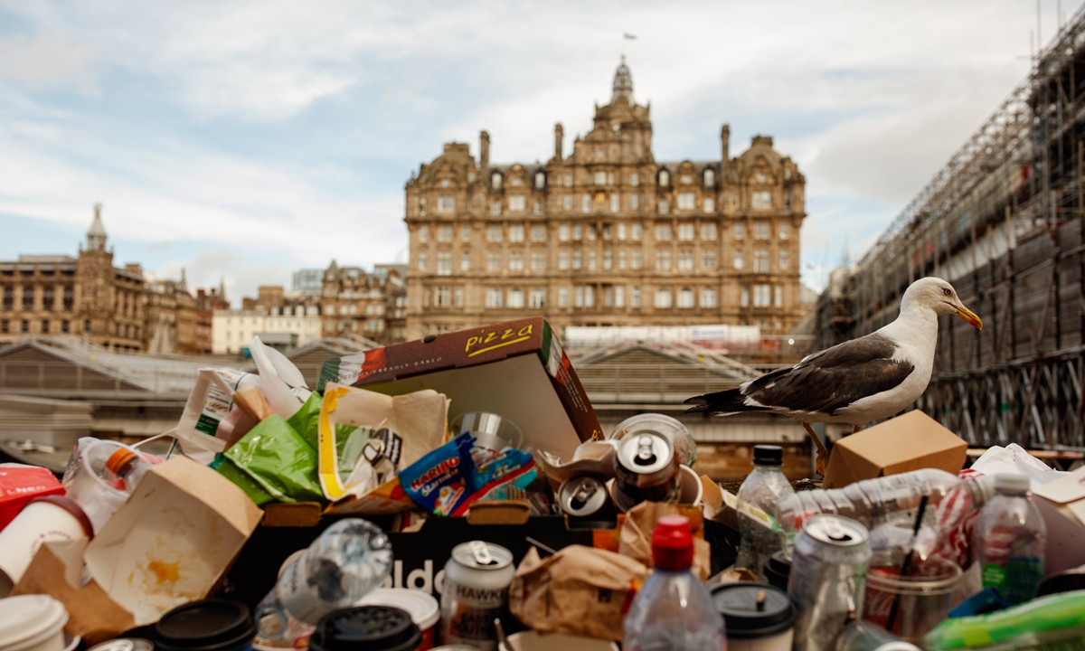 Trashed society Global Times