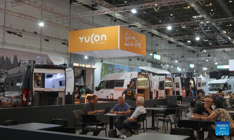 People visit the Caravan Salon 2022 in Dusseldorf, Germany, on Aug. 27, 2022. The Caravan Salon 2022, the world's largest trade fair for motorhomes and caravans, kicked off in Dusseldorf with the motto connected through passion. Photo:Xinhua
