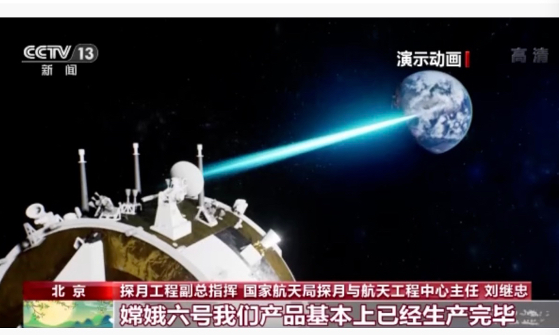 China's Phase-4 lunar probe mission, which has gained state approval, is expected to explore the Moon's South Pole and build a basic structure for the International Lunar Research Station. Photo: screenshot of demo animation of the mission