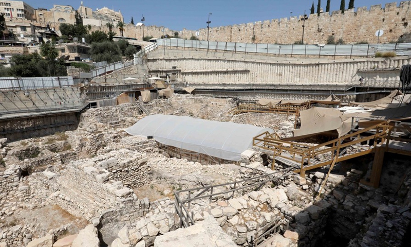 General view of an excavation in the Givati Parking Lot in the City of David National Park near the walls of the old city of Jerusalem on Sept. 5, 2022.(Photo: Xinhua)