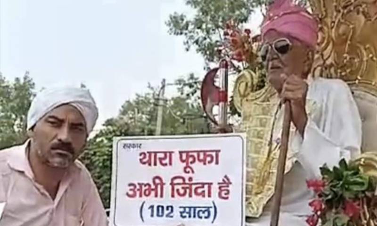 102-year-old Indian man says 'I'm alive' with wedding party. Source: ABS-CBN News