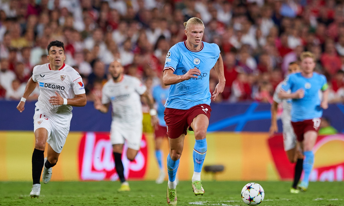 Norwegian professional footballer Erling Haaland who plays as a striker scores 86 goals in 89 games for Borussia Dortmund.Photo: AFP