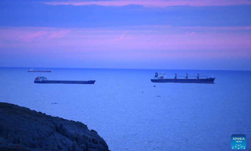 The scenery of the Bosporus Strait is pictured in Istanbul, Türkiye, Sept. 11, 2022.Photo:Xinhua
