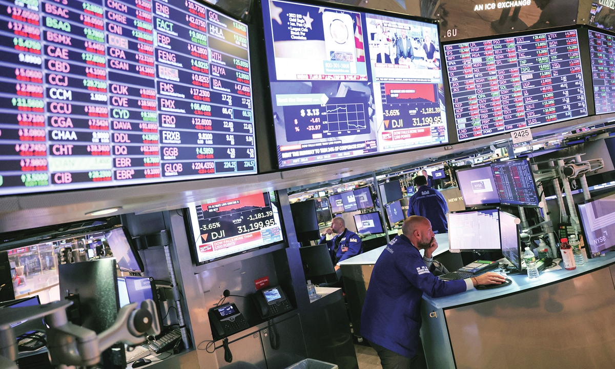 The New York Stock Exchange on September 13, 2022 Photo: VCG