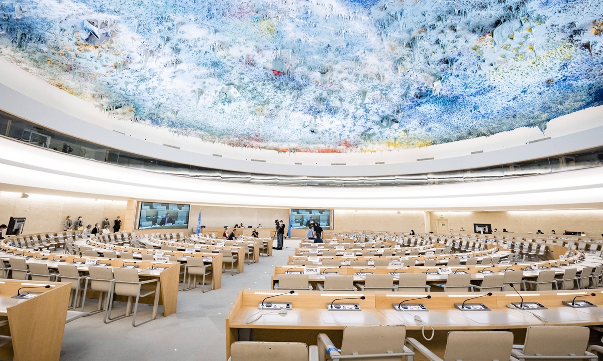 Human Rights Council at the United Nations in Geneva Photo: VCG