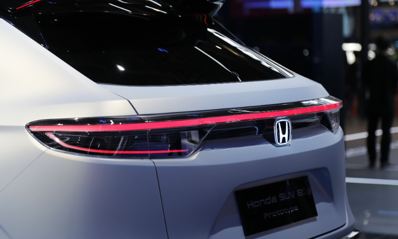 Honda's electric SUV Prototype is shown at the Shanghai Auto Show on April 20, 2021. Photo: VCG