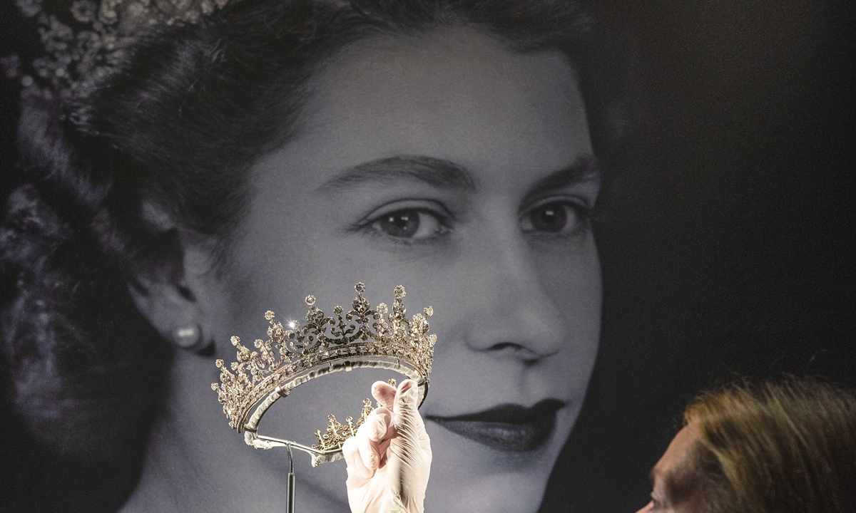 The Girls of Great Britain and Ireland Tiara, E Wolff & Co for R&S Garrard & Co, 1893, part of the late Queen Elizabeth II's personal collection Photo: VCG