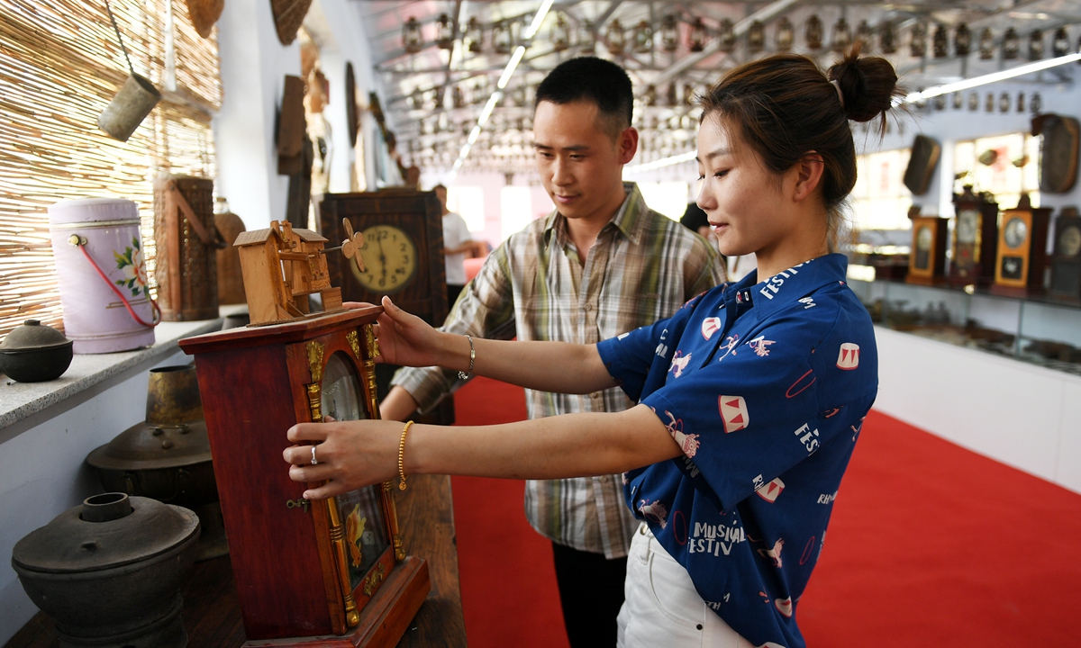 People visit a local museum in Zhangjiakou, Hebei Province. Photo: IC The Xiaoshan Museum of the War of Resistance Against Japanese Aggression
Photo: Courtesy of the museum